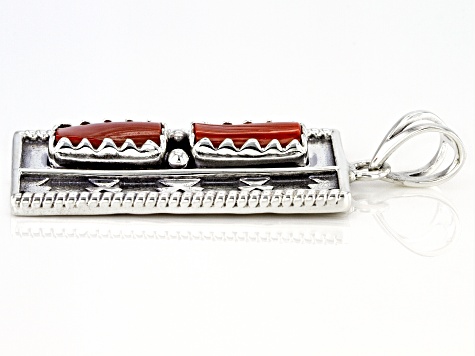 Bamboo Coral Sterling Silver Pendant