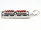 Bamboo Coral Sterling Silver Pendant