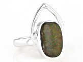 Ammolite Doublet Sterling Silver Ring