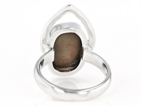 Ammolite Doublet Sterling Silver Ring