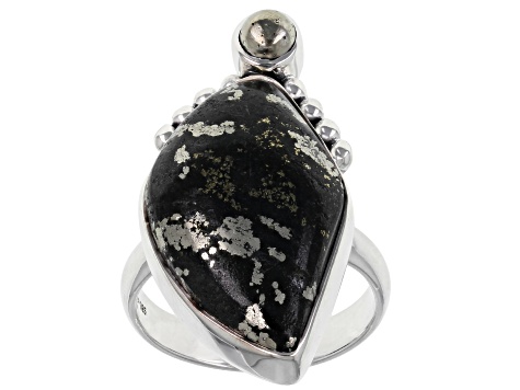 Apache Gold & Pyrite Sterling Silver Ring