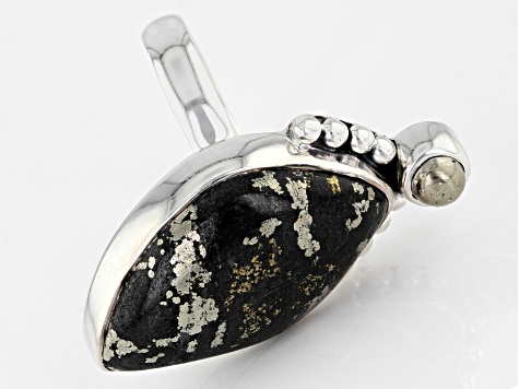 Apache Gold & Pyrite Sterling Silver Ring