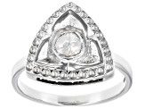 Polki Diamond Sterling Silver Ring