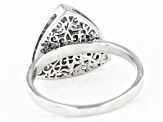 Polki Diamond Sterling Silver Ring