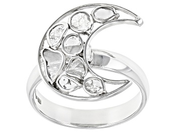 Picture of Polki Diamond Sterling Silver Ring