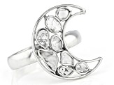 Polki Diamond Sterling Silver Ring