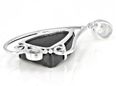 Oval Shungite Sterling Silver Pendant 1.08ct
