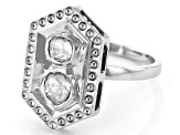 Polki Diamond Foil-Backed Sterling Silver Ring