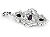 Purple Charoite Sterling Silver Pendant