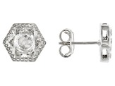 Foil-Backed Polki Diamond Sterling Silver Earrings