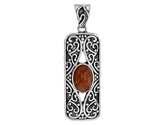 Sunstone Sterling Silver Pendant