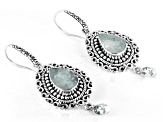 Aquamarine and Blue Topaz Sterling Silver Earrings 0.54ct