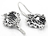 Red Garnet "Tree Of Life"  Sterling Silver Earrings 0.43ctw