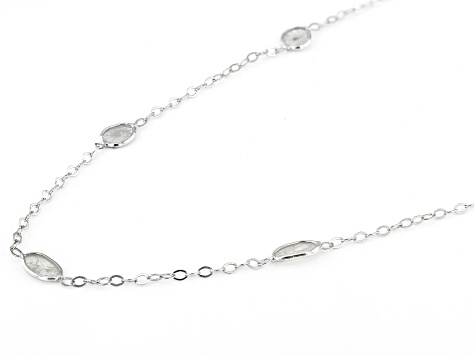 Polki Diamond Sterling Silver Necklace