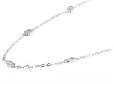 Polki Diamond Sterling Silver Necklace