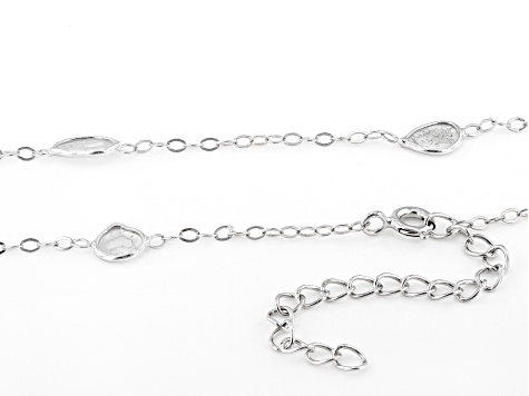 Polki Diamond Sterling Silver Necklace