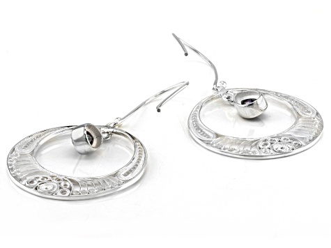 Mystic Quartz Sterling Silver Dangle Earrings 1.66ctw