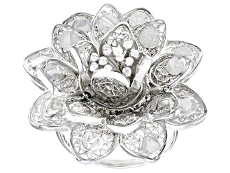 Sterling Silver Flower Ring