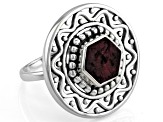 Rough Ruby Sterling Silver Ring