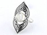 Rainbow Moonstone Sterling Silver Ring 2.04ct