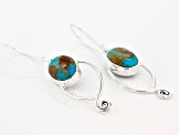 Blue Turquoise Sterling Silver Earrings