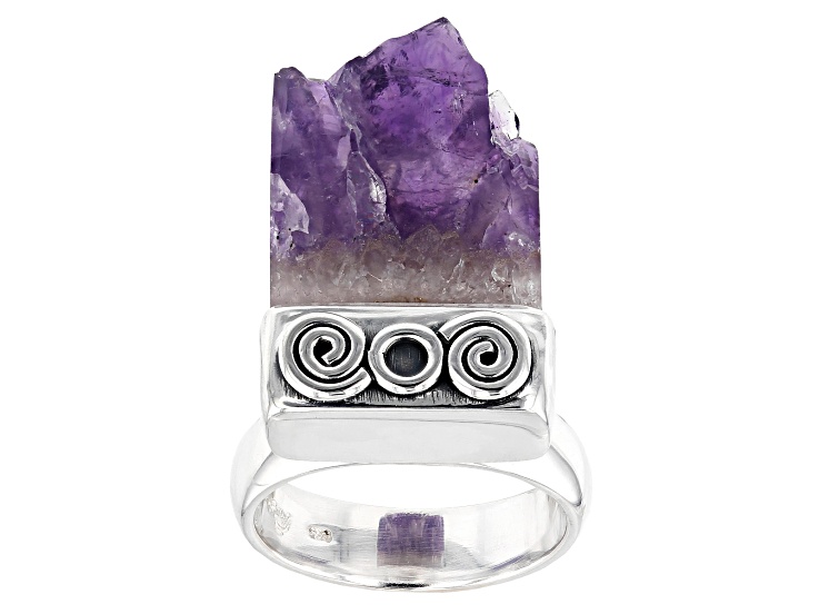 amethyst stalactite ring