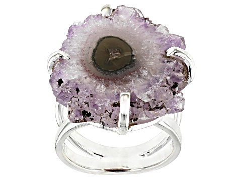 amethyst stalactite ring