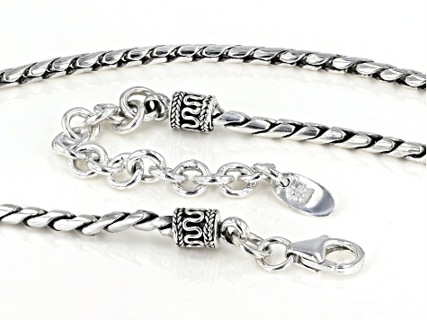 Sterling Silver Cobra Chain Necklace