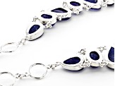 Rough Tanzanite Sterling Silver  Necklace