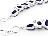 Rough Tanzanite Sterling Silver Necklace