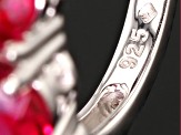 Red Lab Created Ruby Rhodium Over Sterling Silver Ring 5.04ctw