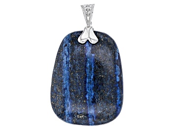 Picture of Blue Lapis Lazuli Sterling Silver Enhancer Pendant