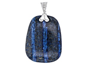 Blue Lapis Lazuli Sterling Silver Enhancer Pendant