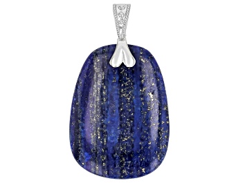 Picture of Blue Lapis Lazuli Sterling Silver Enhancer Pendant