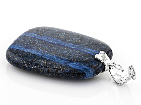 Blue Lapis Lazuli Sterling Silver Enhancer Pendant