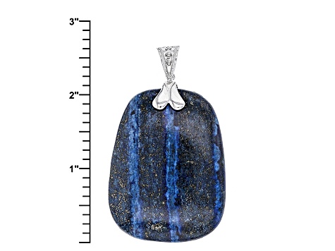 Blue Lapis Lazuli Sterling Silver Enhancer Pendant