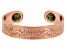 Green Connemara Marble Copper Over Brass Cuff Bracelet