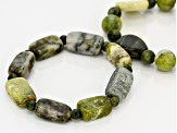 Green Connemara Marble Stretch 2 Bracelet Set