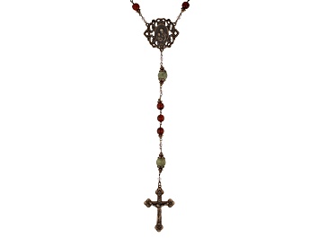 Picture of Green Connemara Marble Bronze Tone Over Brass Rosary