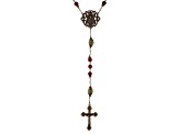 Green Connemara Marble Bronze Tone Over Brass Rosary