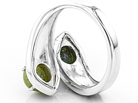 Green Connemara Marble Silver Ring