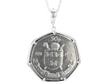 Coin Sterling Silver Enhancer With Chain - IRE073 | JTV.com