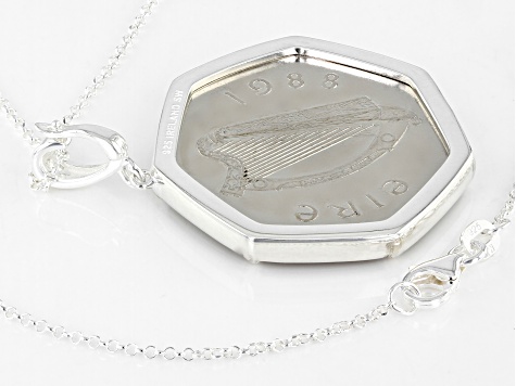Coin Sterling Silver Enhancer With Chain