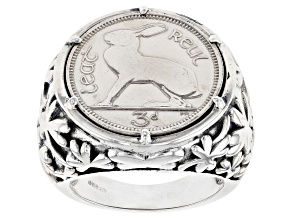 Sterling Silver Thurpenny Bit Coin Ring