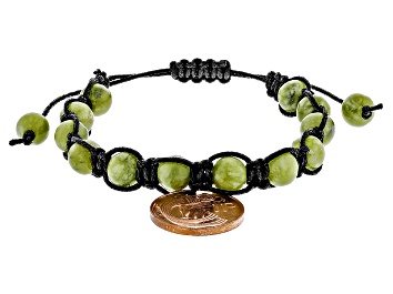 Picture of Green Connemara Marble And Copper Coin Bracelet