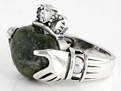 Claddagh ring deals with connemara marble