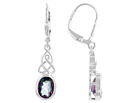 Quartz Sterling Silver Earrings 2.23ctw