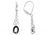 Quartz Sterling Silver Earrings 2.23ctw