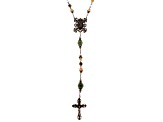Connemara Marble Antiqued Gold-Tone St. Michael Protection Rosary