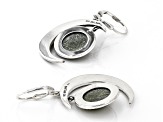 Connemara Marble Silver Sun &  Moon Dangle Earrings